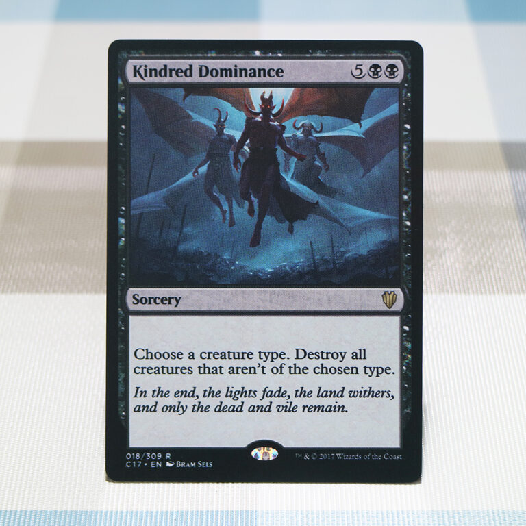 Kindred Dominance c17 hologram mtg proxy German black core magic cards ...