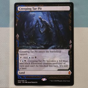 Creeping Tar Pit #024 Zendikar Rising Expeditions (ZNE) hologram